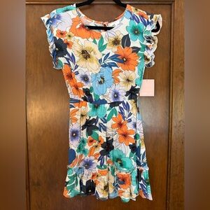 Floral Ruffle Sleeve Dress O’Neill